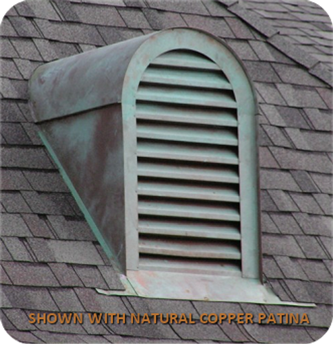 Copper Roof Gable Vent or Dormer - 36x48 Tombstone