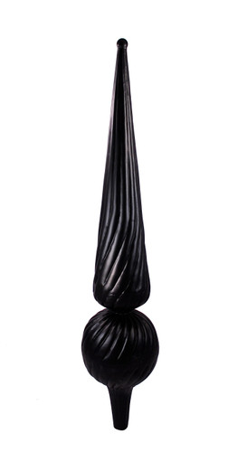 Finial - Mini Floretine- Black Matte
