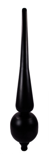 Finial - Medium Roman- Black Matte