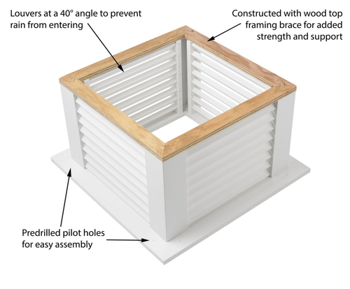 Good Directions Vinyl Coventry Cupola - 42in. square x 57in. high