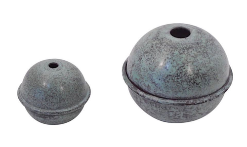 Traditional Spacing Globes- Large Verdigris Steel Set