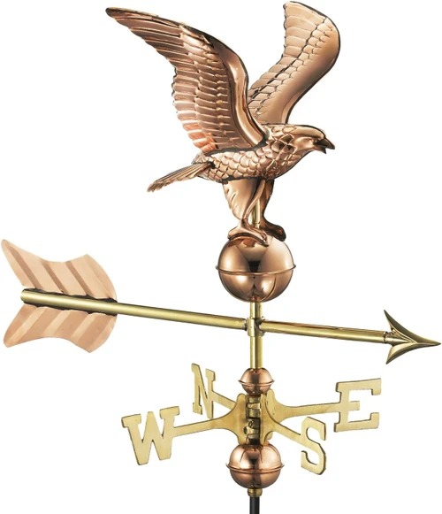 Weathervane - 16" Eagle - Polished With Mount