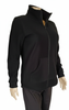 Collared Zip Up Sweat Jacket with shaped hem