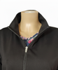 Collared Zip Up Sweat Jacket with shaped hem