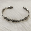 Angel wings cuff bangle