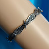 Angel wings cuff bangle