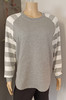 Alice 2 tone Raglan sleeve sweatshirt - Grey
