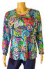 Special Viscose print - long sleeve T-shirt, crew neck, size M, Island festival *1 only 50% off*