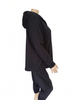 Merino Hooded Zip up Sweat Jacket with Shaped Hem