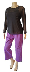 Tahiti Mesh Top with Long Sleeves