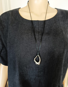 Beachcomber silver tone Pendant Necklace