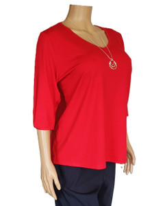 Viscose A-Line T-shirt - Short Sleeve - All Necklines