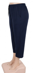 Summer-weight Tapered Track Pants - 3/4 length