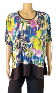  Oversized t-shirt short sleeve top. size L summer fantasy,*1 only 50% off*