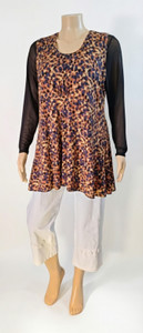 Pictured with mesh long sleeved top underneath