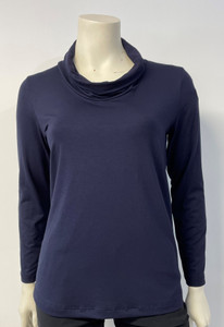 Cowl Neck extra-long sleeve top - Viscose
