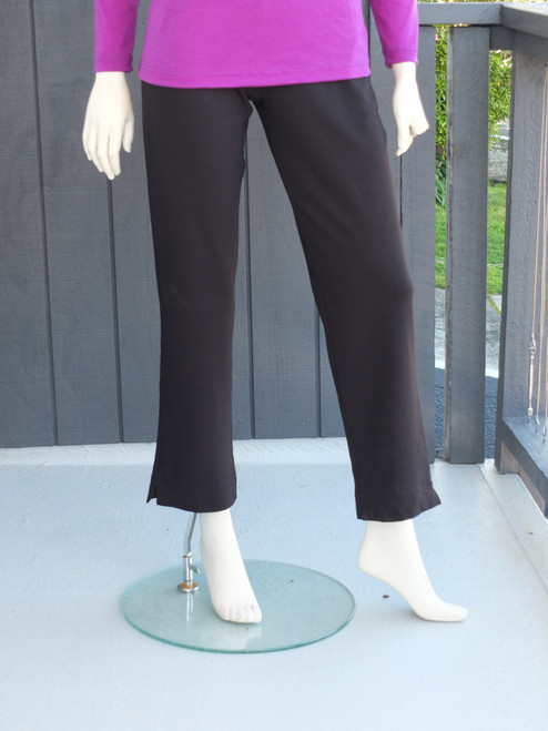 Brushed stretch denim Jenni pants- 7/8 length