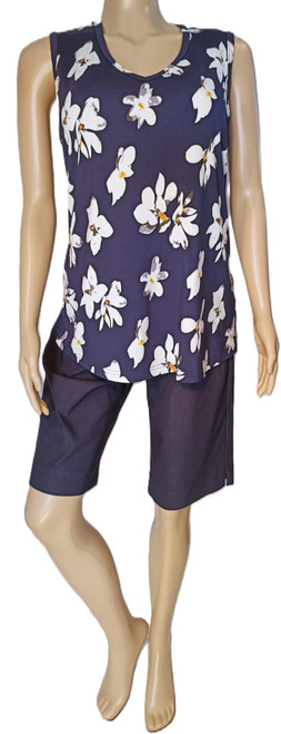 Viscose Longline Singlet, scoop neck, Blush, XL, I only 50% off