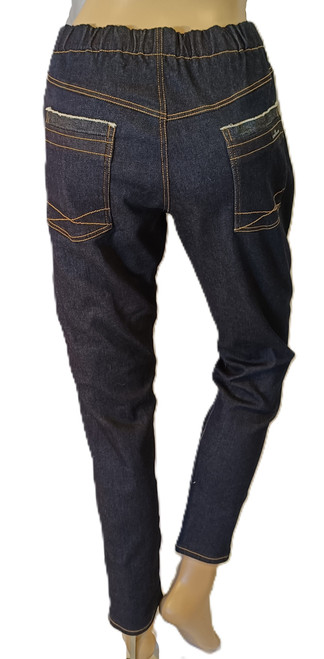  Kaiteki Slim leg stretch Jeans - Pull on 1/2 elastic waist