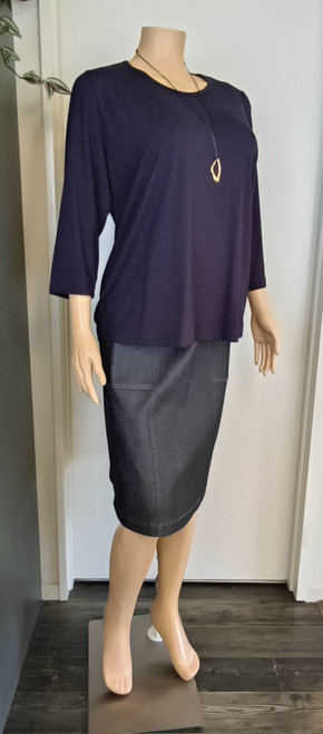  Kaiteki knee length denim skirt size S *1 only 50% off*