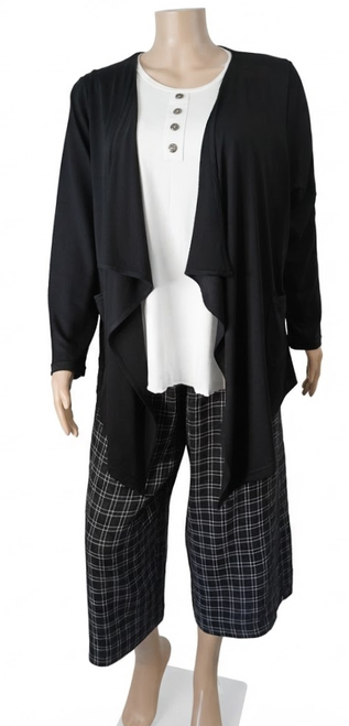  Merino Autumn Waterfall Cardy