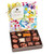 Small: 8.0 oz.  Assorted milk and dark chocolate confections. 18 pieces.