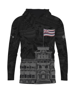Longsleeve Drifit Hoodie | Iolani Palace x Hae Hawaii