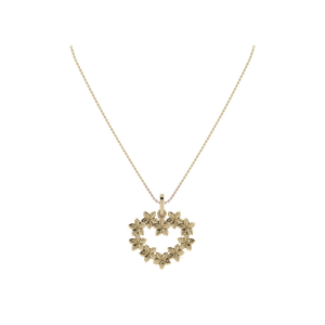 Pua Melia (Plumeria) Heart Shaped Pendant Necklace | Kirk Kara