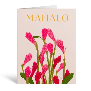 Greeting Card | Mahalo Ginger