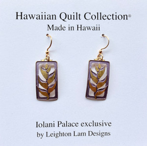 Heliconia Earrings | Leighton Lam Designs / Gold + Purple