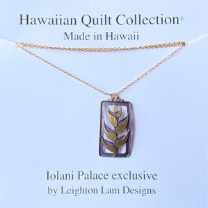 Heliconia Necklace | Leighton Lam Designs / Gold + Purple