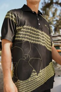 Puakenikeni Polo | Black + Yellow