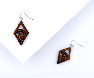 Koa earrings POʻI