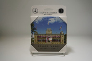 ʻIolani Palace Stone Coaster With Easel