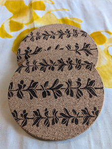 Cork Trivet | Lei Pua Melia Trio