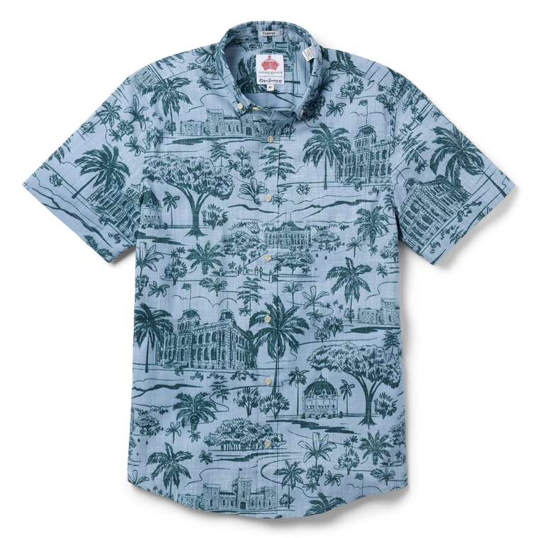 ʻIolani Palace x Reyn Spooner Aloha Shirt | Dusty Blue