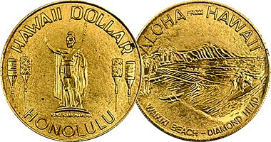 HISC - Kamehameha the Great Hawaiʻi Dollar - Iolani Palace Shop