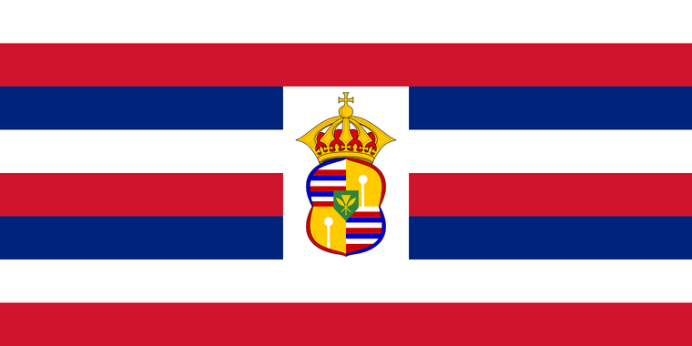 Kalakaua Flag Sticker (MEDIUM)