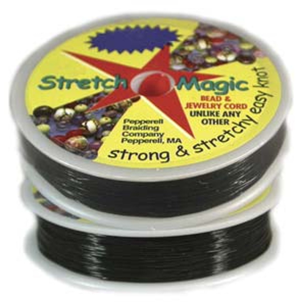 Pepperell Stretch Magic .7mm x 25m - Black