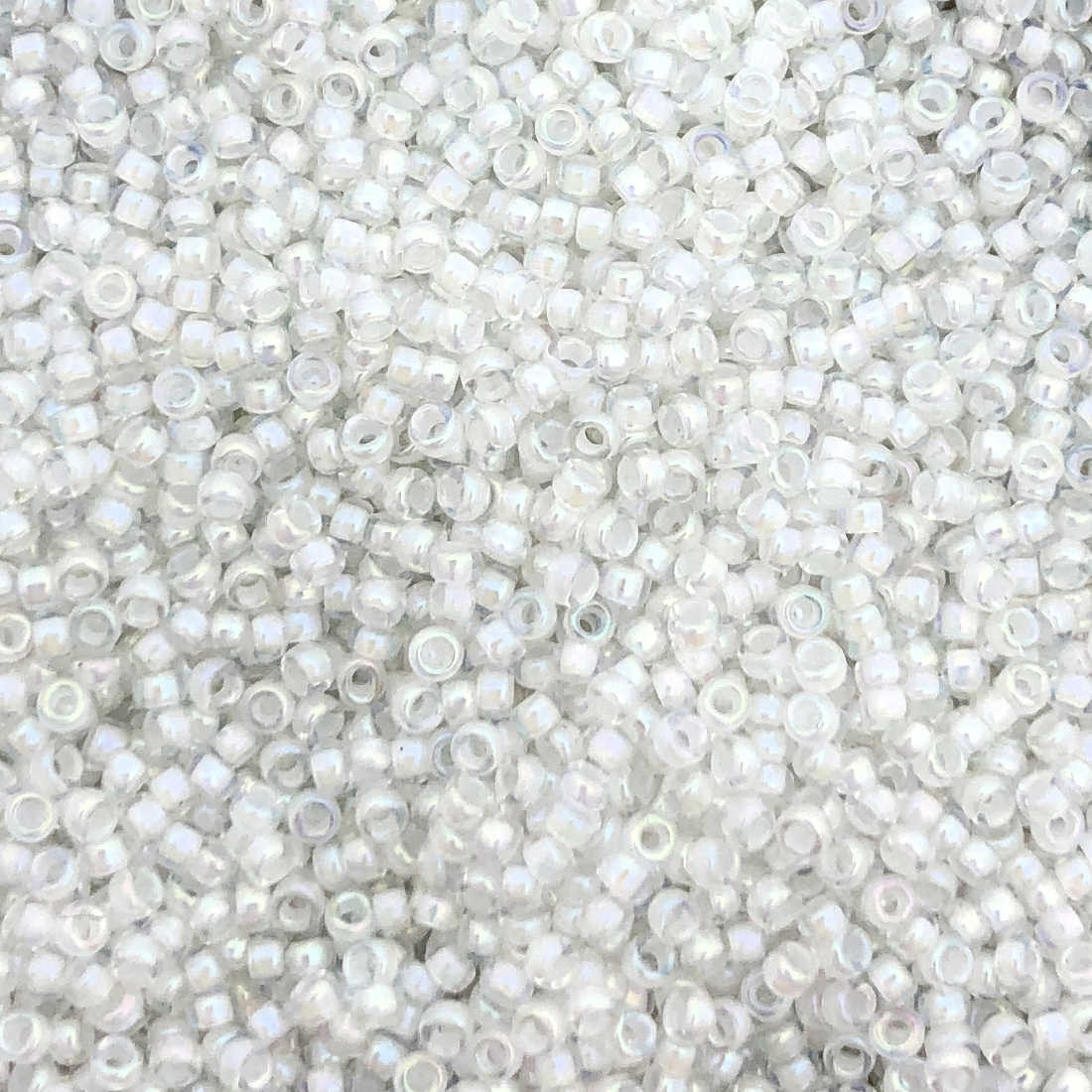 15-0284, White-Lined Crystal AB (14 gr.) Miyuki (Matches DB-0066