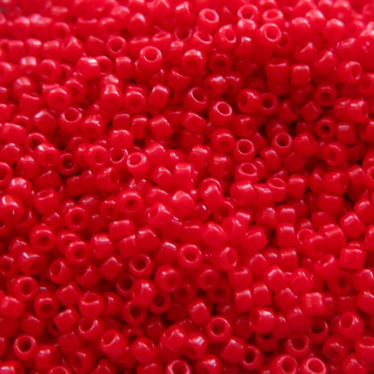8-0408, Opaque Red (28 gr.) Miyuki - Jill Wiseman Designs