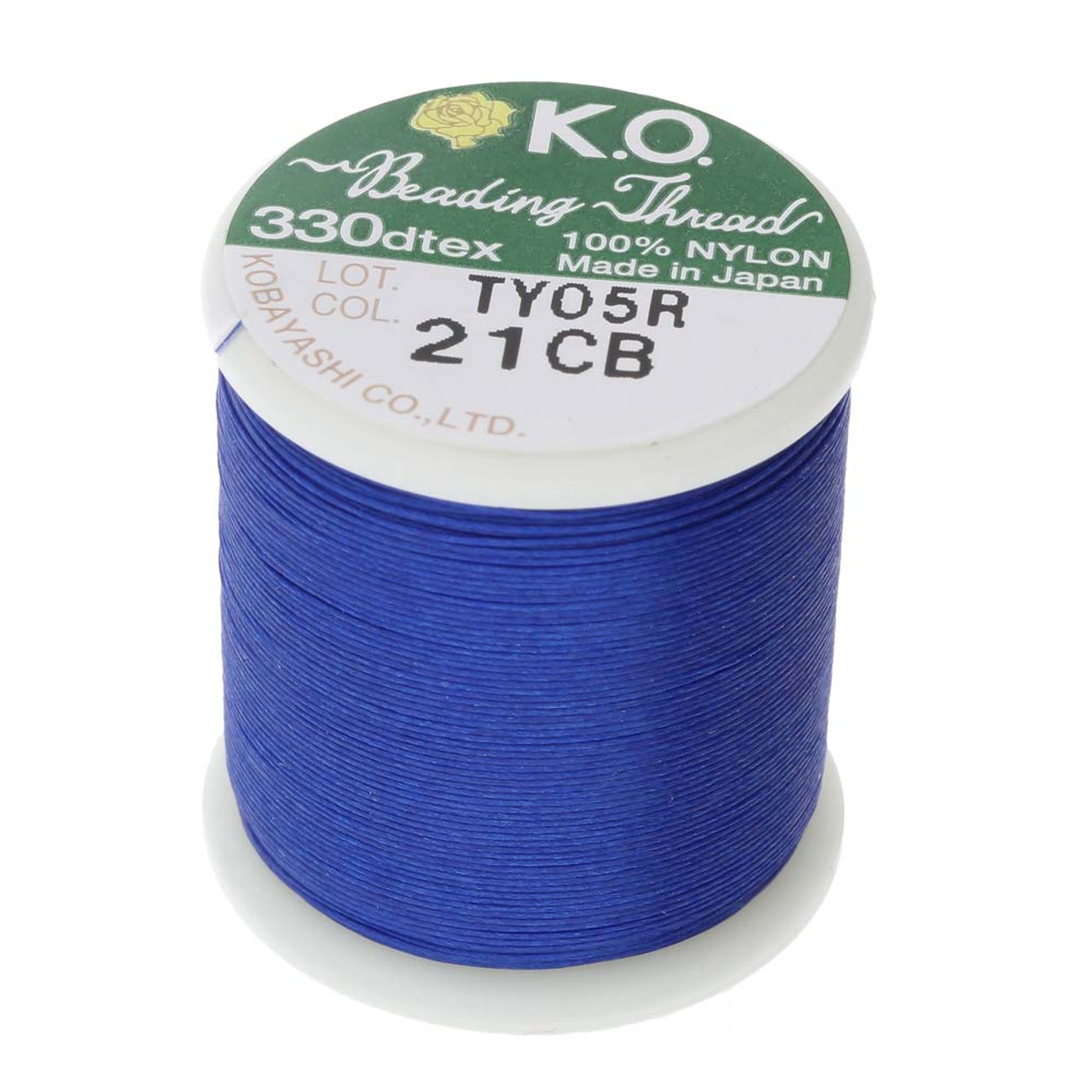 KO Nylon Japanese Beading Thread BLACK 55 Yards