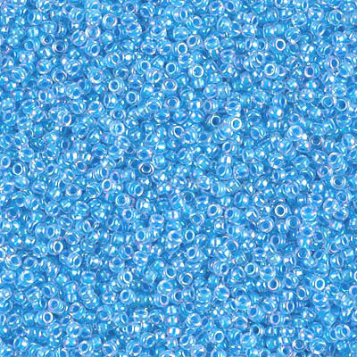 15-2205, Light Blue-Lined Crystal AB (14 gr.) Miyuki (Matches DB