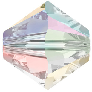 Swarovski 5328, 3mm Crystal Bicones, Crystal AB2X (Qty: 25) - Jill ...
