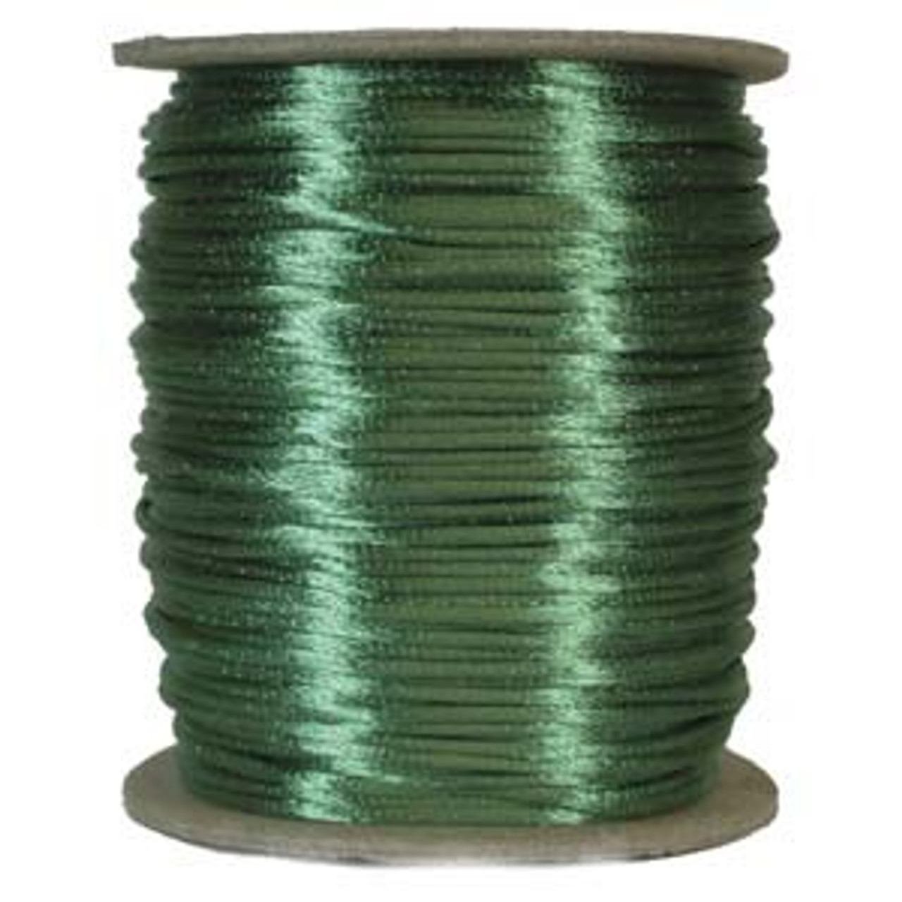 2mm Satin Cord (Rattail), Emerald (6 yds.) - Jill Wiseman Designs