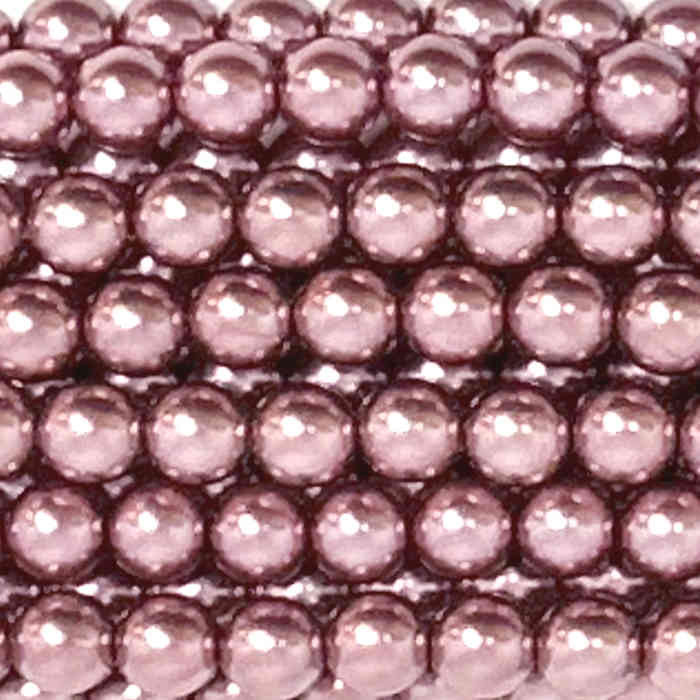 3mm Czech Glass Pearls, Rose Gold (Qty: 50) Jill Wiseman Designs