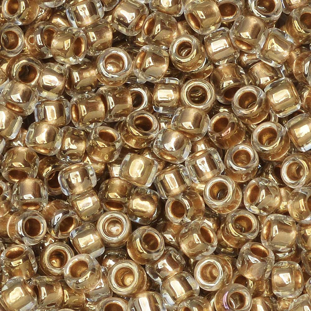 80989, GoldLined Crystal (28 gr.) Toho Jill Wiseman Designs