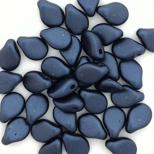 Pip Beads, Dark Slate Blue (7 x 5mm) (Qty: 35)