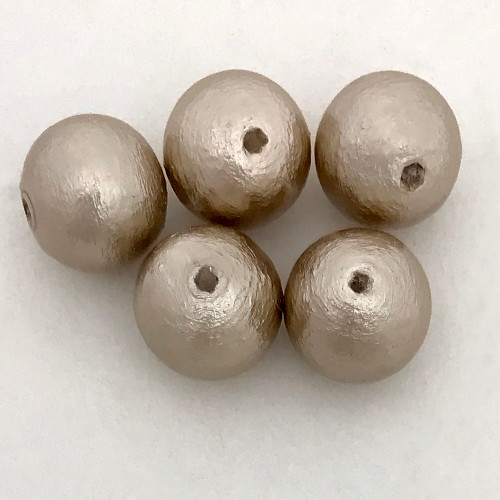 Miyuki Cotton Pearls, Beige (8mm) (Qty: 5)