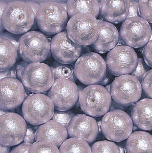 Miyuki Cotton Pearls, Lavender (12mm) (Qty: 5)